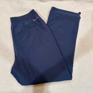 Navy Blue Flannel Backed Pant